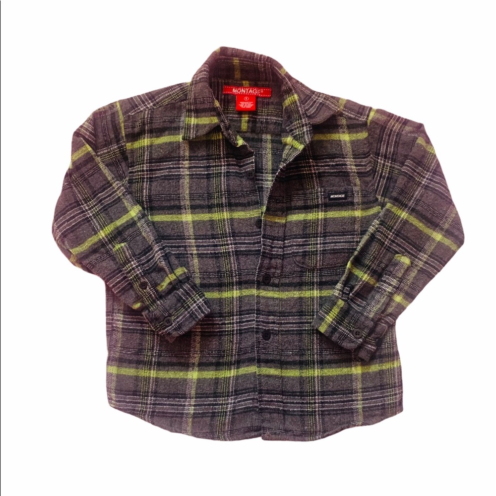 Montage Skater Style Boys 4T Flannel Like New